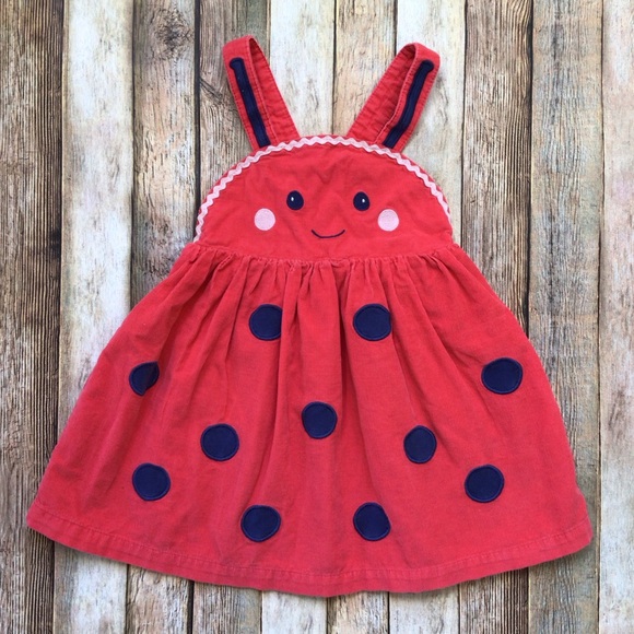 Mini Boden Other - Mini Boden Ladybug Pinnie Dress